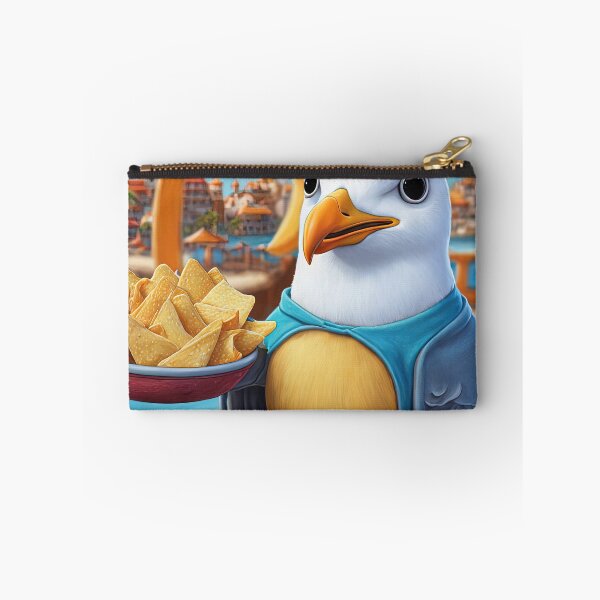 Item preview, Seagull wearing a hoodie eating chips designed and sold by Colin Bentham.