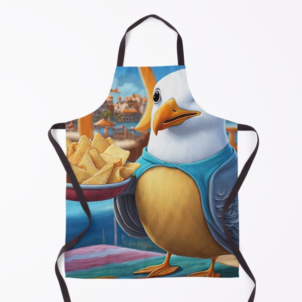 Item preview, Seagull wearing a hoodie eating chips designed and sold by Colin Bentham.