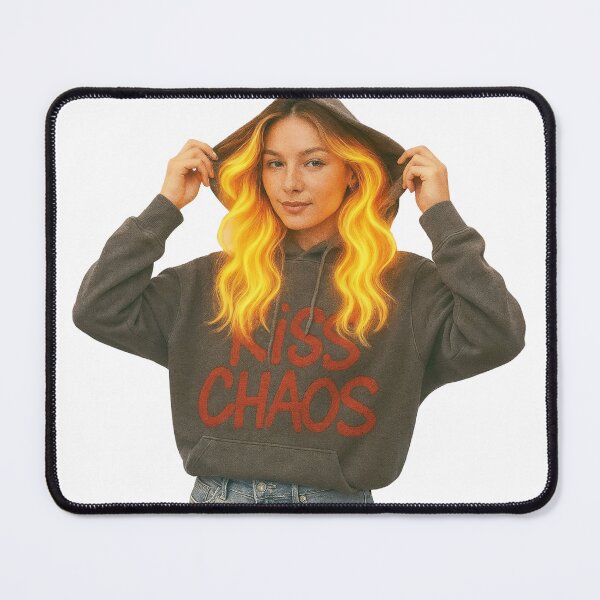 Item preview, Front facing youth lifts hood, fiery neon hair, dark sweatshirt designed and sold by Creative88Art.