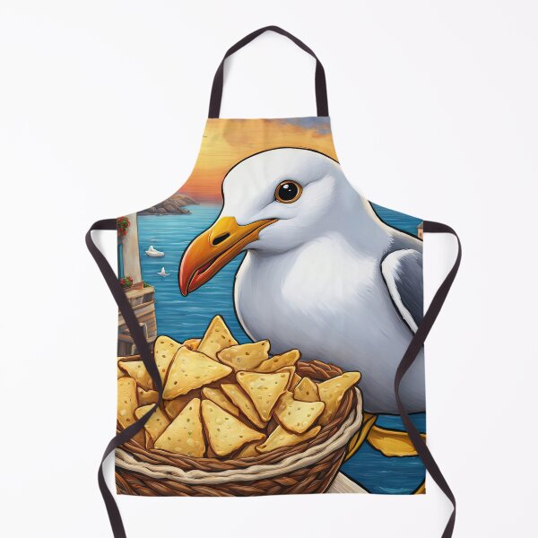 Item preview, Seagull wearing a hoodie eating chips designed and sold by Colin Bentham.