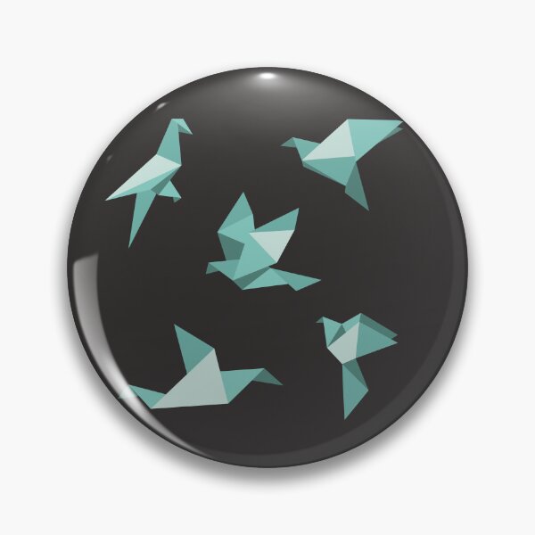 Item preview, Mint Green Origami Birds Print - Minimalist Geometric Decor designed and sold by SKETCHYANDGRAPHIC.