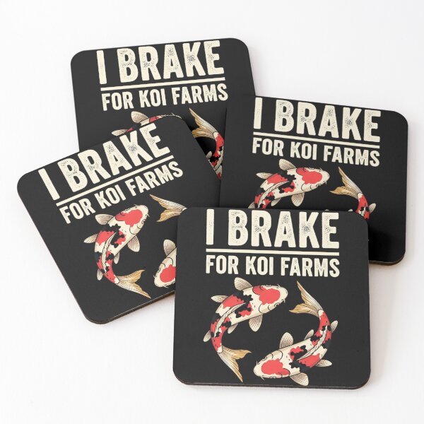 Item preview, I Brake For Koi Farms - Funny Fish Lover designed and sold by ZBIFBOUETLA.