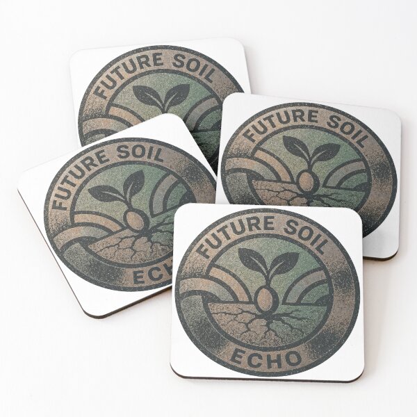 Item preview, Coin like emblem with sprouting seedling and cracked earth motif designed and sold by Creative88Art.