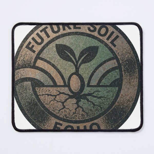 Item preview, Coin like emblem with sprouting seedling and cracked earth motif designed and sold by Creative88Art.