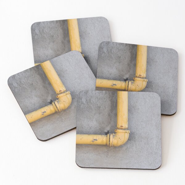 Item preview, Yellow Pipe Industrial Photography designed and sold by DeannesStore.