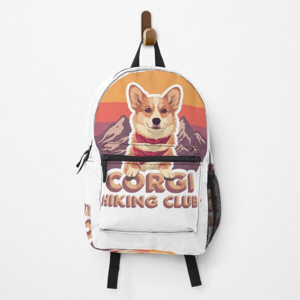 Item preview, Vintage Corgi Hiking Club Retro Mountain Sticker , T-Shirt designed and sold by LoliDesignShop.