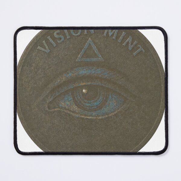 Item preview, Embossed coin medallion with VISION MINT text and engraved eye designed and sold by Creative88Art.