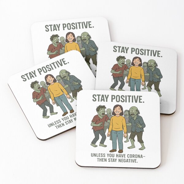Item preview, Stay Positive – Zombie Apocalypse Edition | Funny Horror Shirt designed and sold by SVALANART.