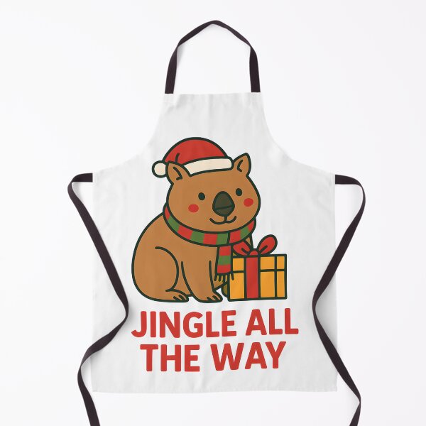 Item preview, Jingle All the Way – Cute Wombat Christmas Design designed and sold by SVALANART.