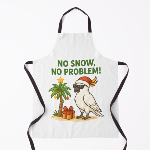 Item preview, No Snow, No Problem – Tropical Australian Christmas Cockatoo designed and sold by SVALANART.