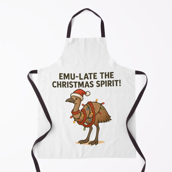 Item preview, Emu-late the Christmas Spirit – Funny Light-Up Emu Design designed and sold by SVALANART.