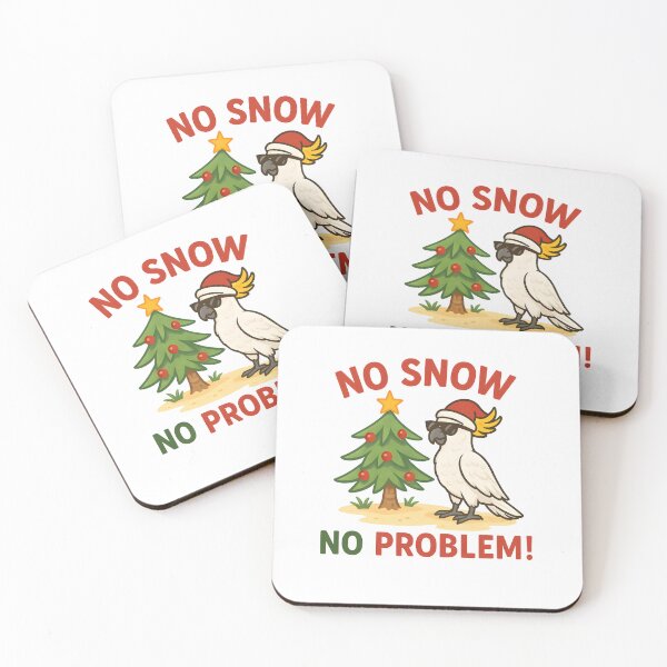 Item preview, No Snow, No Problem – Funny Cockatoo Christmas Design designed and sold by SVALANART.