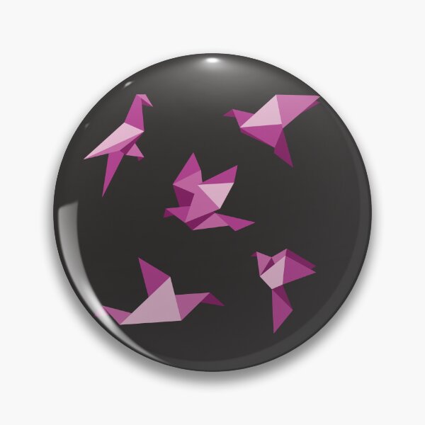 Item preview, Pink Origami Birds Print - Minimalist Geometric Decor designed and sold by SKETCHYANDGRAPHIC.