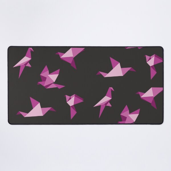 Item preview, Pink Origami Birds Print - Minimalist Geometric Decor designed and sold by SKETCHYANDGRAPHIC.