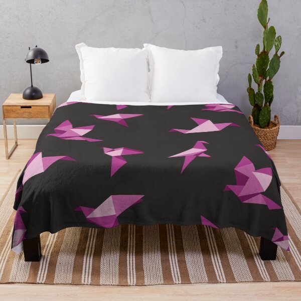 Item preview, Pink Origami Birds Print - Minimalist Geometric Decor designed and sold by SKETCHYANDGRAPHIC.
