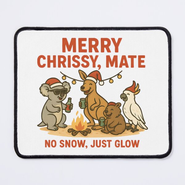 Item preview, Merry Chrissy, Mate – No Snow, Just Glow! Australian Christmas Design designed and sold by SVALANART.