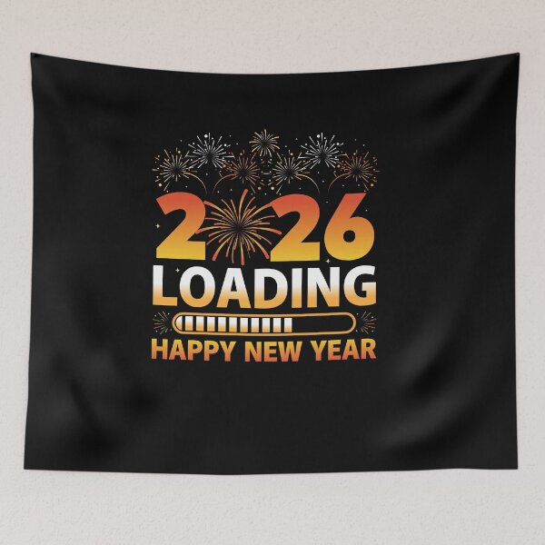 Item preview, 2026 Loading – Happy New Year Fireworks Design designed and sold by mraihan.