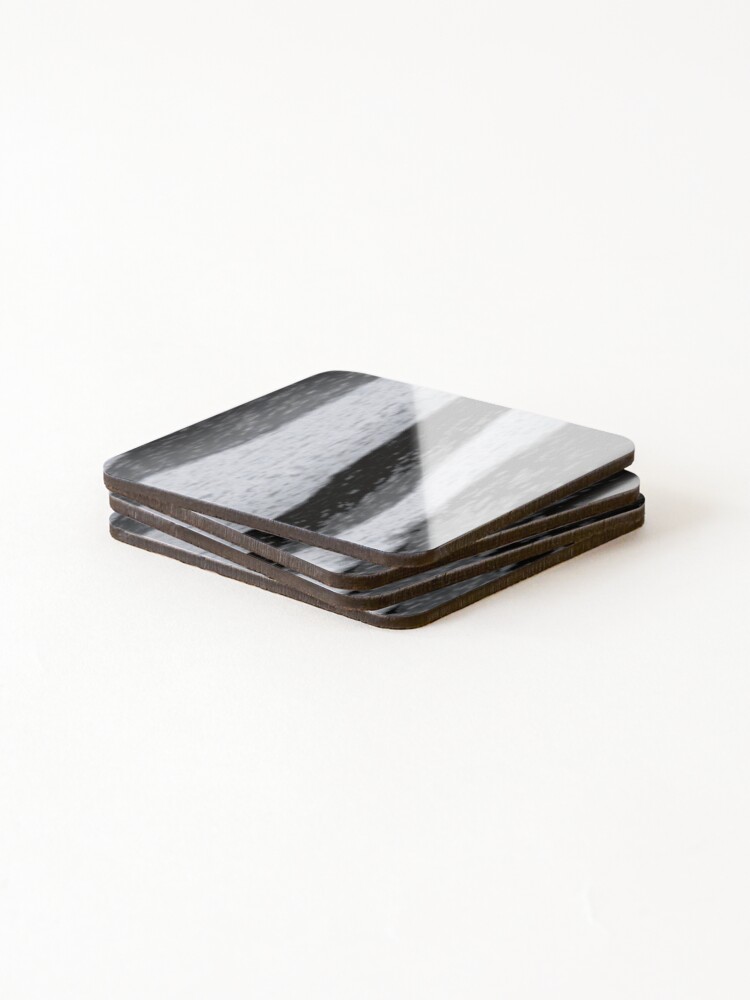 Thumbnail 4 of 5, Coasters (Set of 4), Zebra Print designed and sold by InBrew.