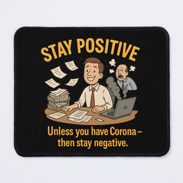 Item preview, Stay Positive at Work | Funny Office Chaos T-Shirt designed and sold by SVALANART.