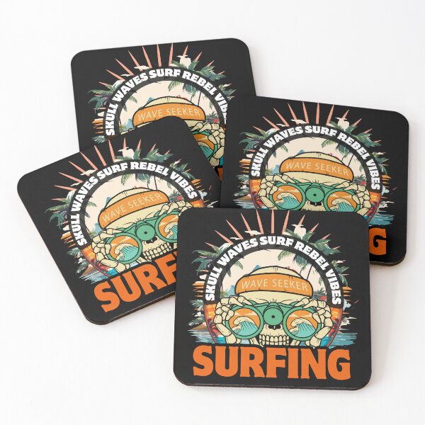 Item preview, Surfing Skull Waves | Surf Punk Skull Art | Ocean Rebel Design | Beach Grunge Style | Skeleton Surfer Graphic designed and sold by BrandoraDigital.