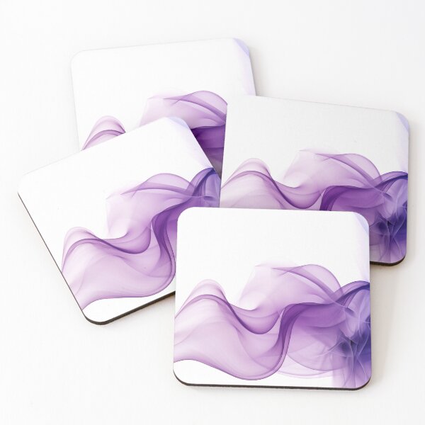 Item preview, Swirling purple fabric in soft waves designed and sold by anytka.