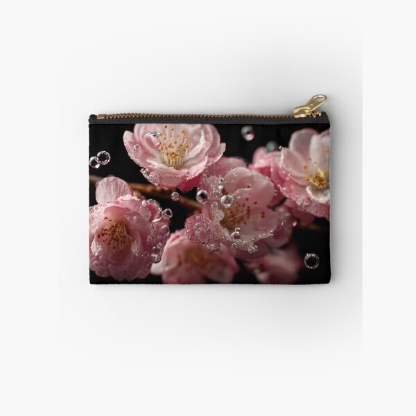 Item preview, Beautiful pink flowers with bubbles designed and sold by anytka.