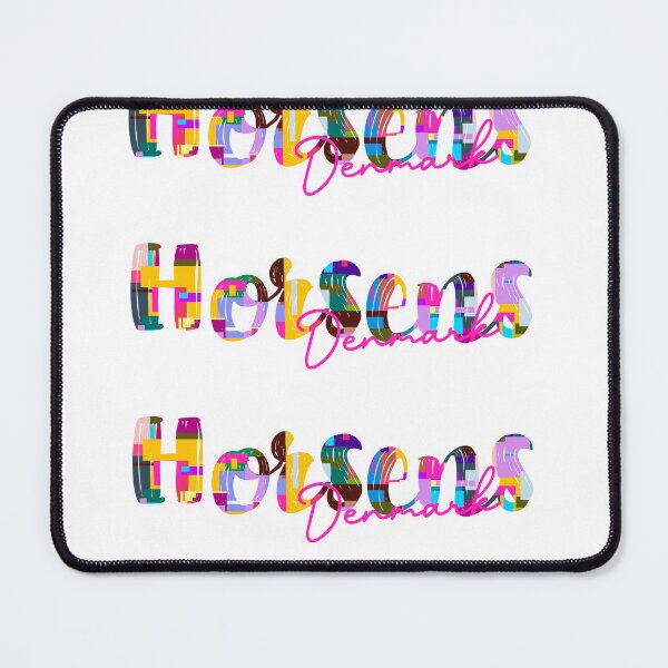 Item preview, Horsens, Denmark, Vibrant Abstract City Typography Art designed and sold by Wanderful-roads.