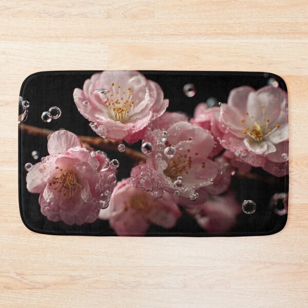 Item preview, Beautiful pink flowers with bubbles designed and sold by anytka.