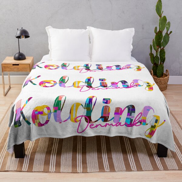 Item preview, Kolding, Denmark, Vibrant Abstract City Typography Art designed and sold by Wanderful-roads.