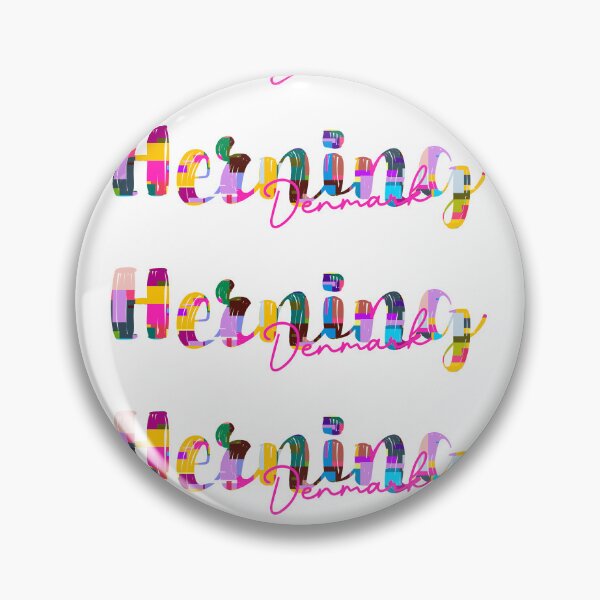 Item preview, Herning, Denmark, Vibrant Abstract City Typography Art designed and sold by Wanderful-roads.