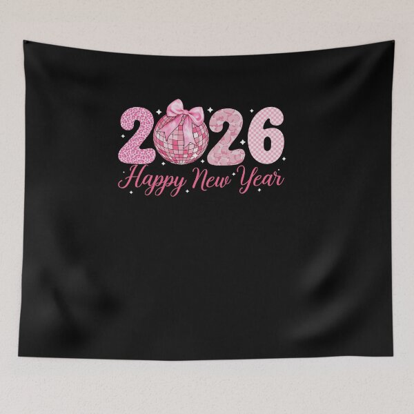 Item preview, Happy New Year 2026 – Pink Disco Ball Celebration Design designed and sold by mraihan.