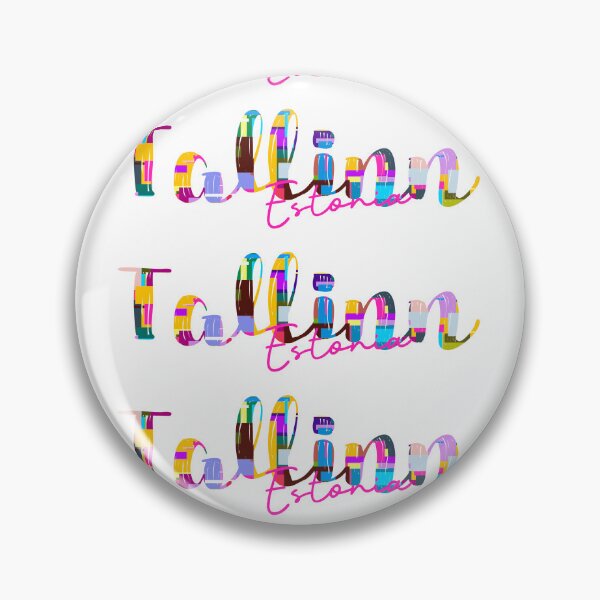 Item preview, Tallinn, Estonia, Vibrant Abstract City Typography Art designed and sold by Wanderful-roads.