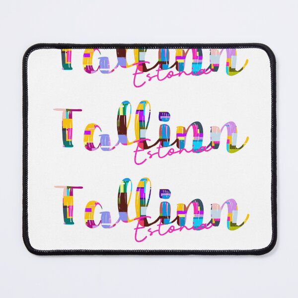 Item preview, Tallinn, Estonia, Vibrant Abstract City Typography Art designed and sold by Wanderful-roads.