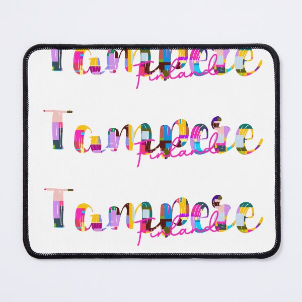 Item preview, Tampere, Finland, Vibrant Abstract City Typography Art designed and sold by Wanderful-roads.