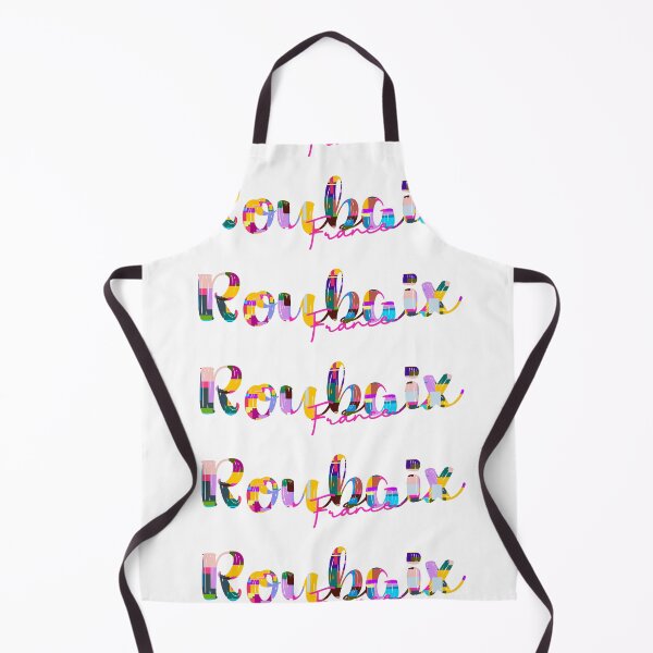 Item preview, Roubaix, France, Vibrant Abstract City Typography Art designed and sold by Wanderful-roads.