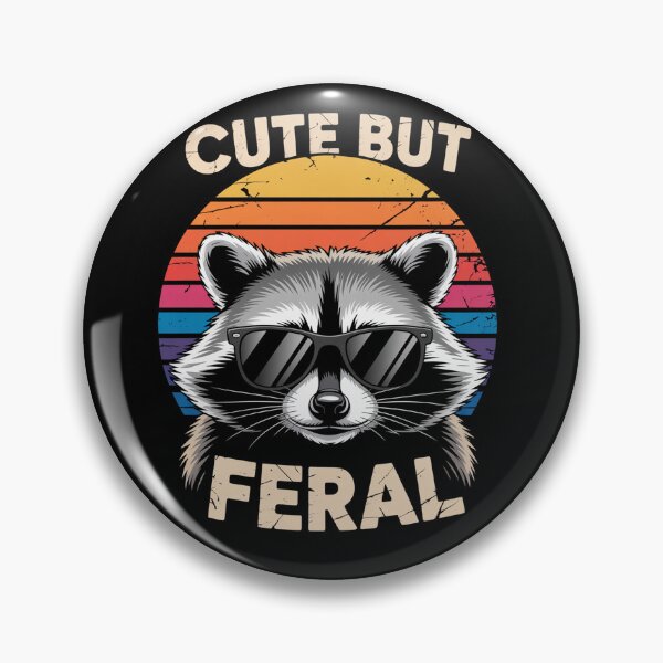 Item preview, Cute But Feral Raccoon  designed and sold by TorjeARTStore.