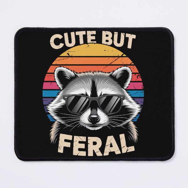 Item preview, Cute But Feral Raccoon designed and sold by TorjeARTStore.
