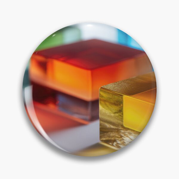 Item preview, Colorful resin blocks on table designed and sold by anytka.