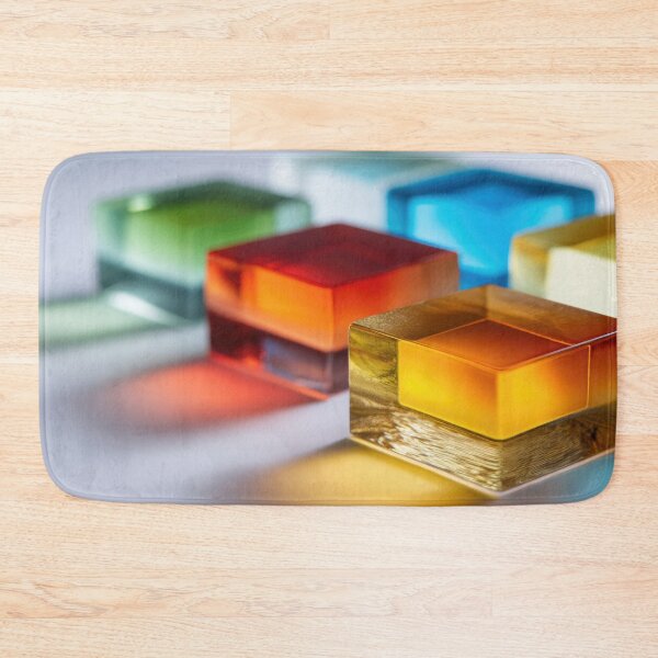 Item preview, Colorful resin blocks on table designed and sold by anytka.