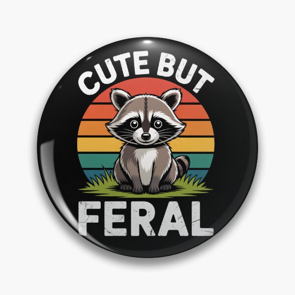 Item preview, Cute But Feral Raccoon designed and sold by TorjeARTStore.