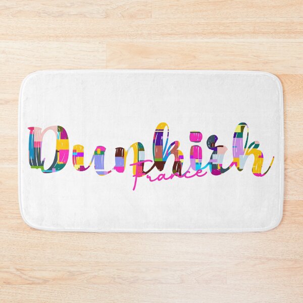 Item preview, Dunkirk, France, Vibrant Abstract City Typography Art designed and sold by Wanderful-roads.
