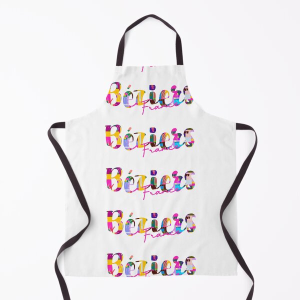 Item preview, Béziers, France, Vibrant Abstract City Typography Art designed and sold by Wanderful-roads.