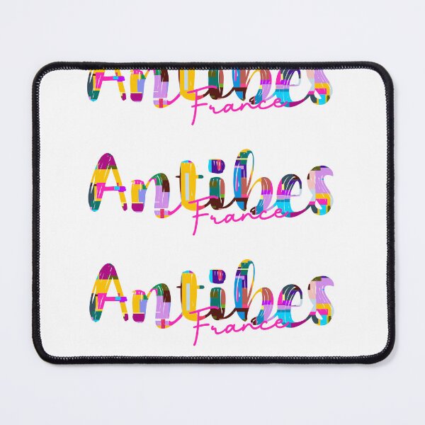Item preview, Antibes, France, Vibrant Abstract City Typography Art designed and sold by Wanderful-roads.