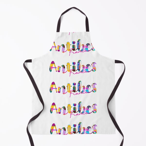 Item preview, Antibes, France, Vibrant Abstract City Typography Art designed and sold by Wanderful-roads.