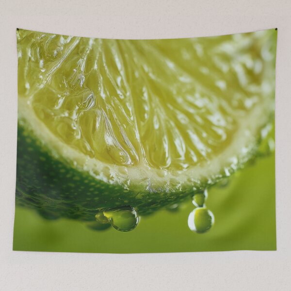 Item preview, Fresh lime slice with droplets designed and sold by anytka.