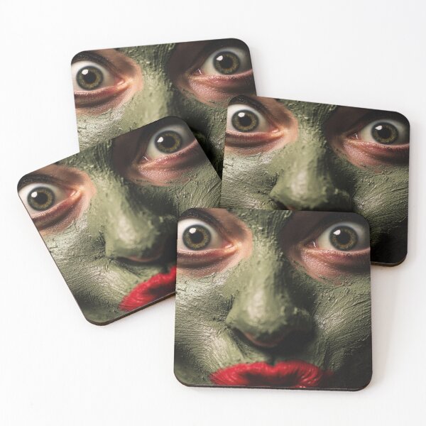 Item preview, Woman in green mask poses designed and sold by anytka.