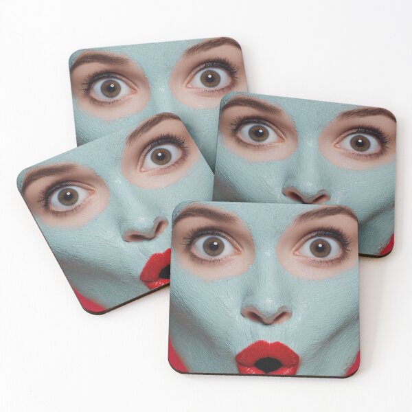Item preview, Woman with face mask shows surprise designed and sold by anytka.