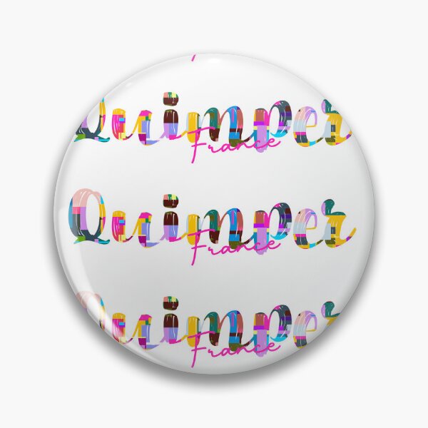 Item preview, Quimper, France, Vibrant Abstract City Typography Art designed and sold by Wanderful-roads.