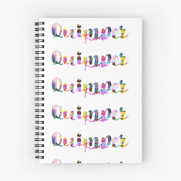 Item preview, Quimper, France, Vibrant Abstract City Typography Art designed and sold by Wanderful-roads.