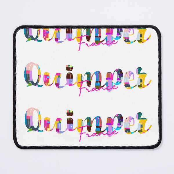 Item preview, Quimper, France, Vibrant Abstract City Typography Art designed and sold by Wanderful-roads.